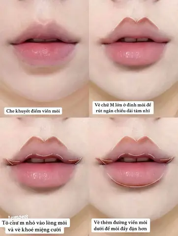 Cách Vẽ Khoé Môi