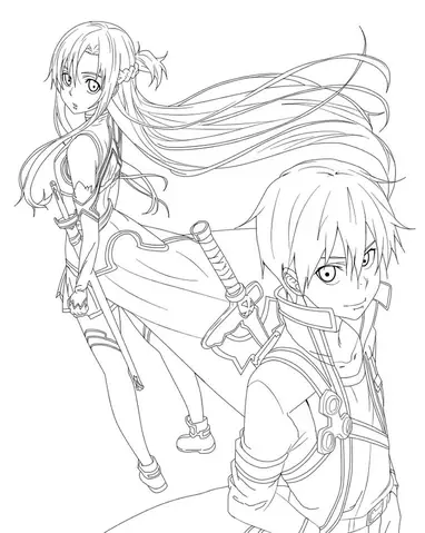 Cách Vẽ Kirito Và Asuna