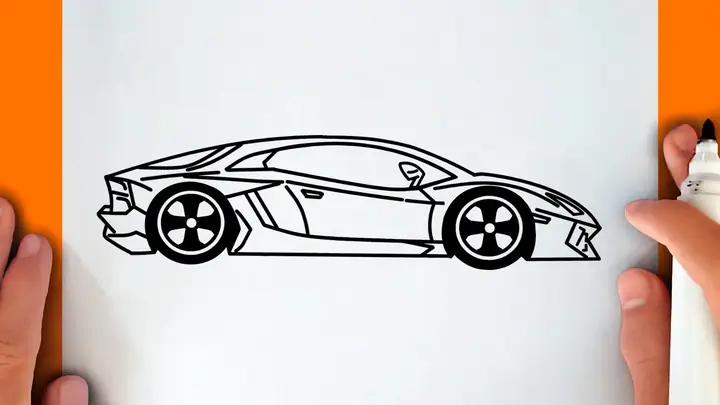Cách Vẽ Lamborghini Đơn Giản