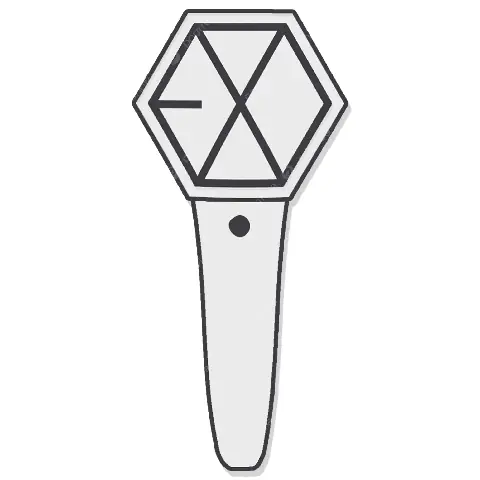 Cách Vẽ Lightstick Exo