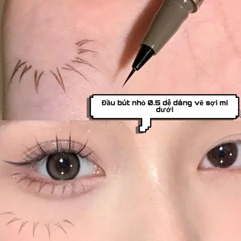 Cách Vẽ Lông Mi Dưới