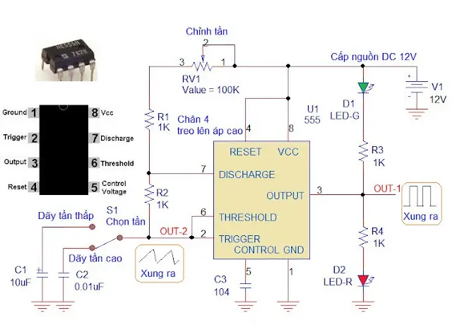 Cách Vẽ Mạch Lm555