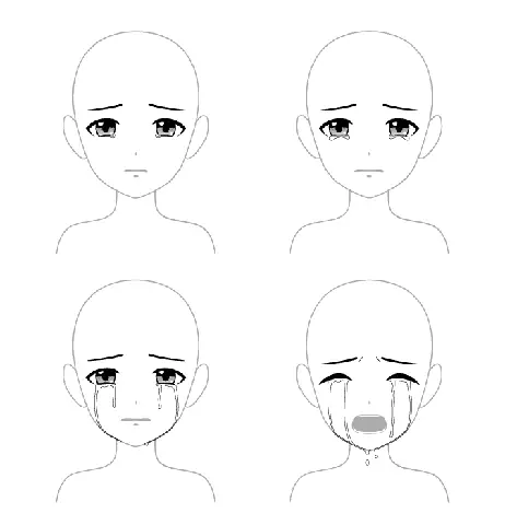 Cách Vẽ Mặt Buồn