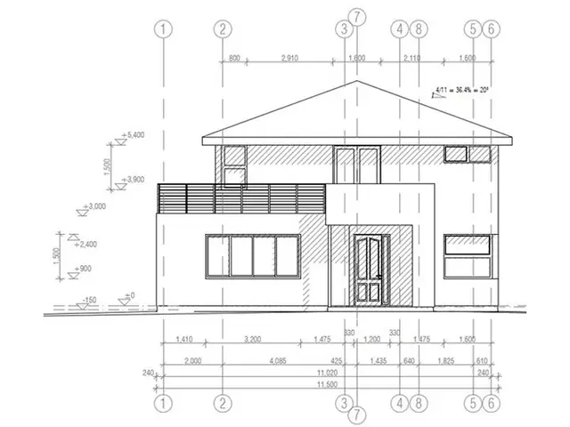 Cách Vẽ Mặt Đứng