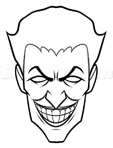 Cách Vẽ Mặt Joker