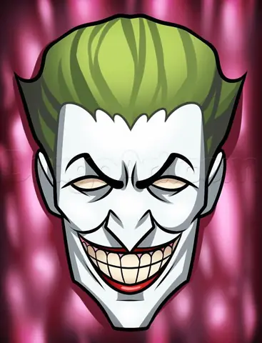 Cách Vẽ Mặt Joker