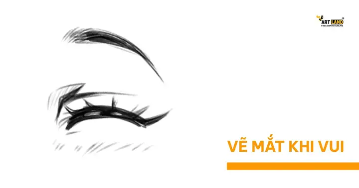 Cách Vẽ Mắt Nhắm