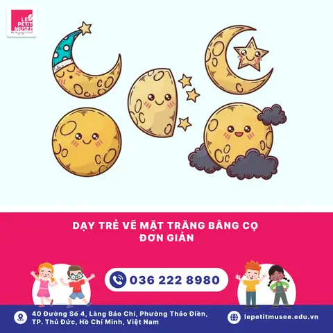 Cách Vẽ Mặt Trăng