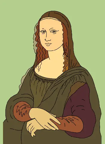 Cách Vẽ Monalisa