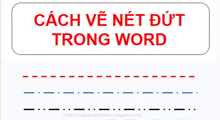 Cách Vẽ Nét Đứt