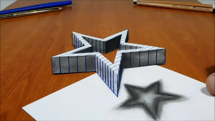 Cách Vẽ Ngôi Sao 3d Cách Vẽ Ngôi Sao 3d