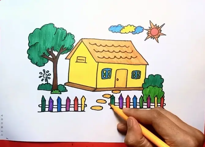 Cách Vẽ Nhà Rơm