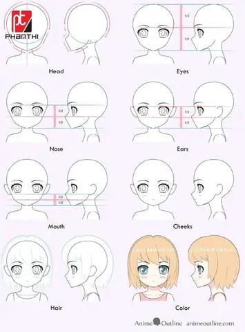 Cách Vẽ Nhân Vật Anime Cách Vẽ Nhân Vật Anime