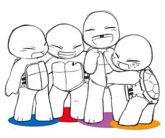 Cách Vẽ Ninja Rùa