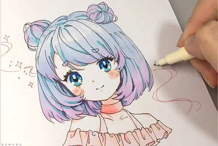 Cách Vẽ Nơ Anime
