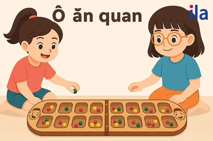 Cách Vẽ Ô Ăn Quan