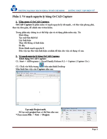 Cách Vẽ Orcad 9.2