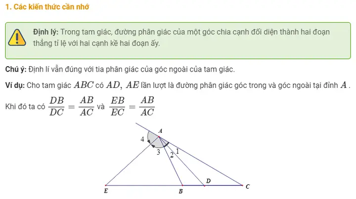 Cách Vẽ Phân Giác Ngoài