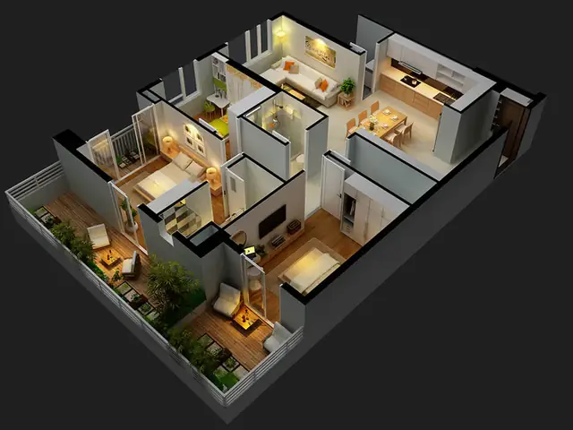 Cách Vẽ Phòng Ngủ 3d