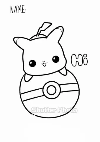 Cách Vẽ Pikachu Chibi