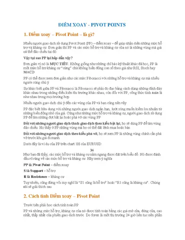 Cách Vẽ Pivot Point