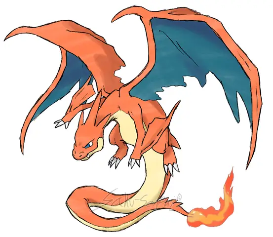 Cách Vẽ Pokemon Charmander
