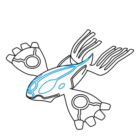 Cách Vẽ Pokemon Kyogre
