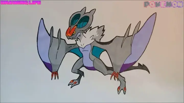 Cách Vẽ Pokemon Noivern