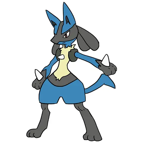 Cách Vẽ Pokemon Riolu