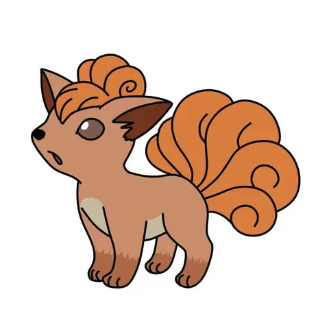 Cách Vẽ Pokemon Rokon
