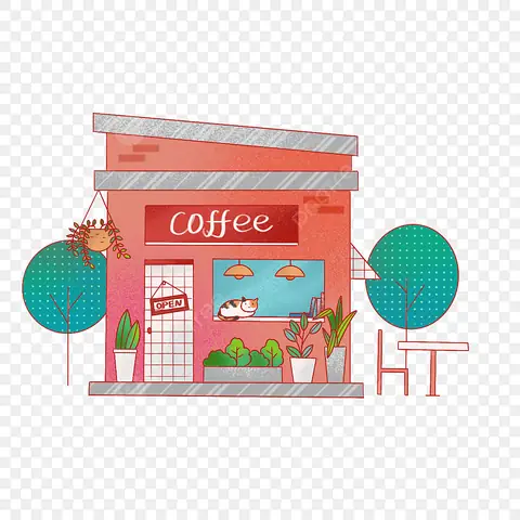 Cách Vẽ Quán Cafe