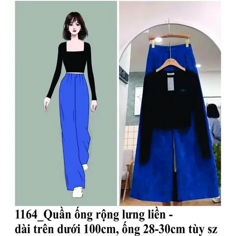 Cách Vẽ Quần Ống Rộng
