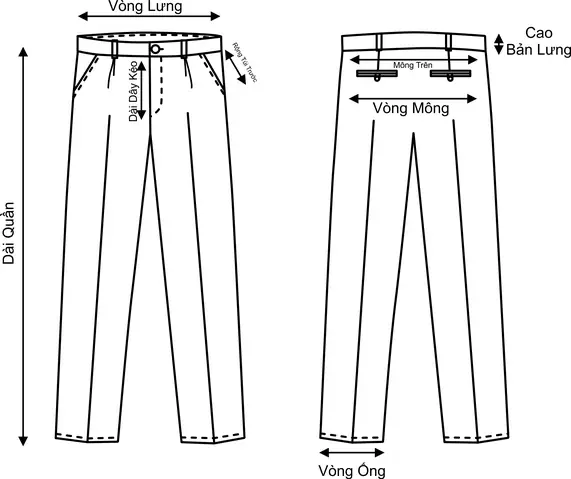 Cách Vẽ Quần Tây Cách Vẽ Quần Tây