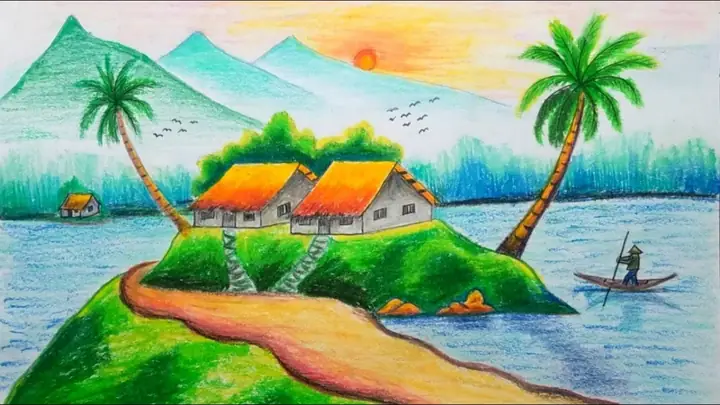 Cách Vẽ Quê Hương Cách Vẽ Quê Hương