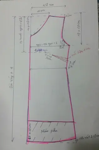 Cách Vẽ Rập Đầm Suông