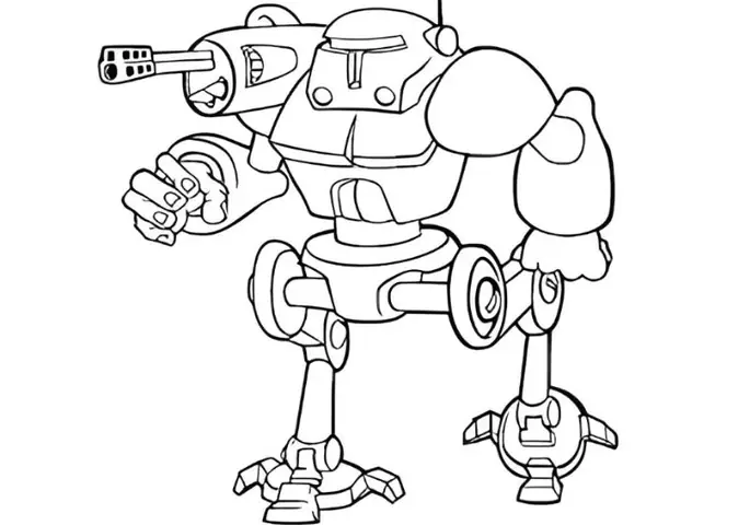 Cách Vẽ Robot Chiến Đấu