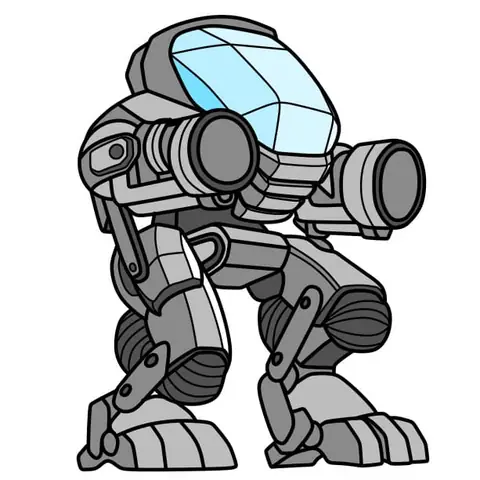 Cách Vẽ Robot Đơn Giản
