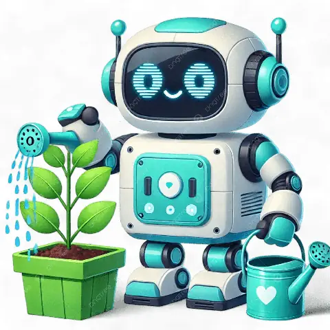 Cách Vẽ Robot Tưới Cây
