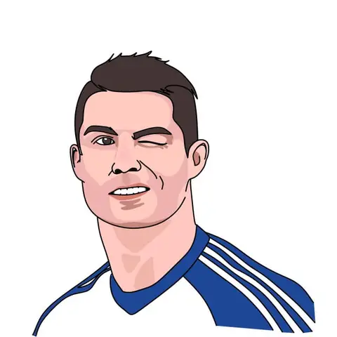 Cách Vẽ Ronaldo Đơn Giản
