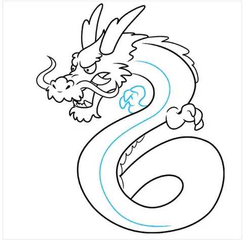 Cách Vẽ Rồng Dễ