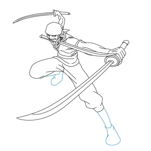 Cách Vẽ Roronoa Zoro