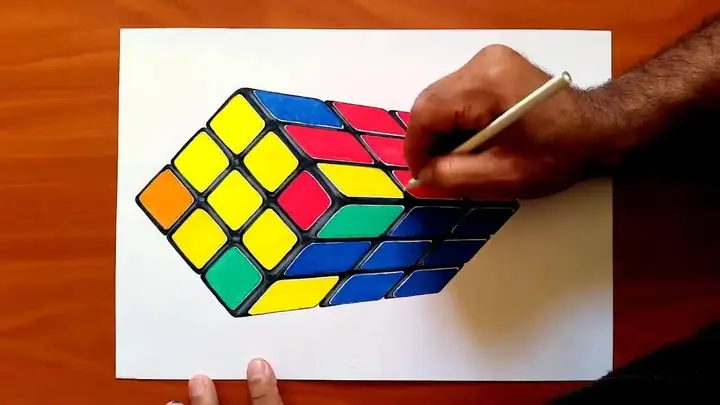 Cách Vẽ Rubik Cách Vẽ Rubik