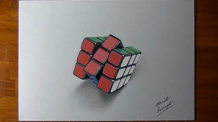 Cách Vẽ Rubik 3d