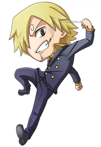 Cách Vẽ Sanji Chibi