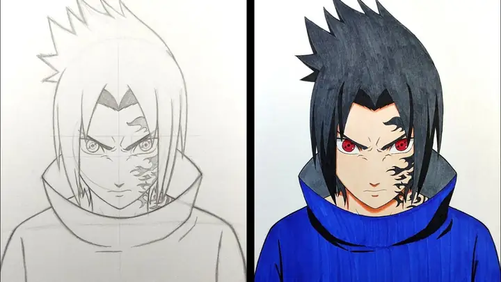 Cách Vẽ Sasuke Rinnegan