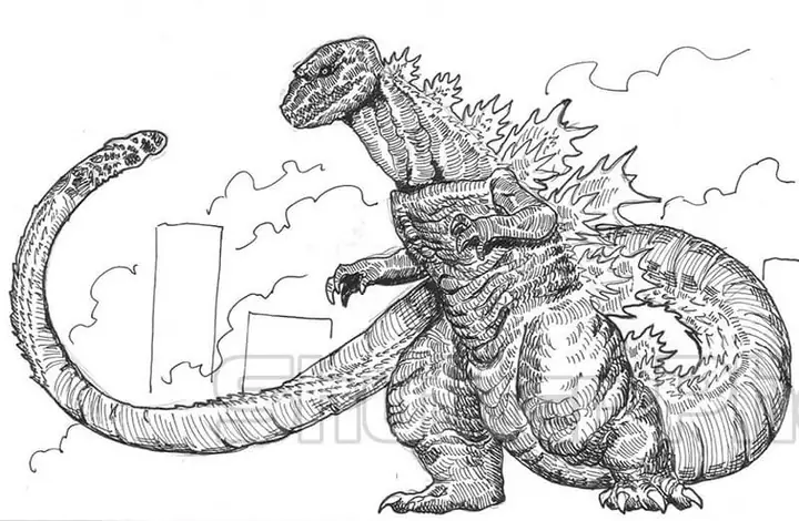 Cách Vẽ Shin Godzilla