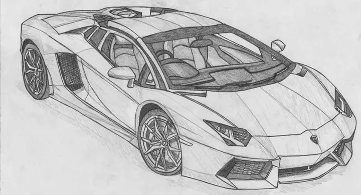 Cách Vẽ Siêu Xe Lamborghini