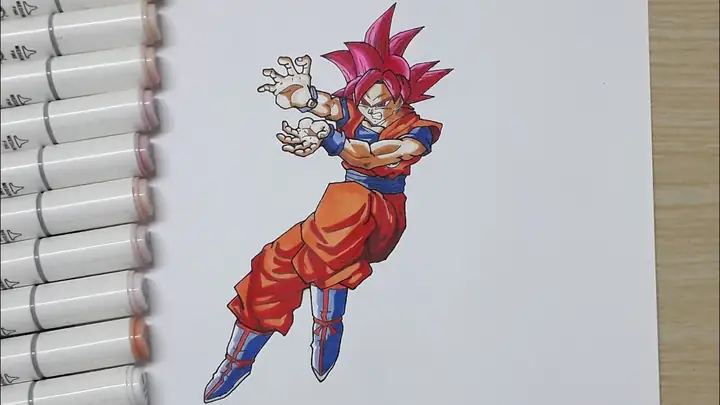 Cách Vẽ Songoku God