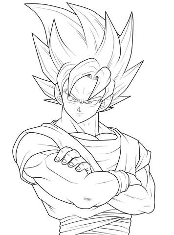 Cách Vẽ Songoku Ultra