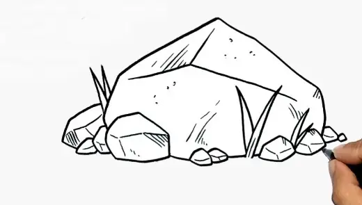 Cách Vẽ Tảng Đá
